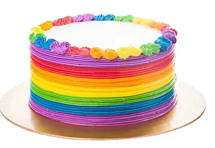 Rainbow-cream-cake