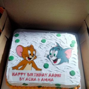 Tom and Jerry Theme Cake